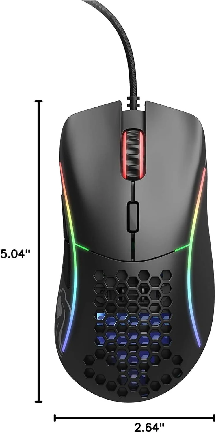 Glorious Model D Wired Gaming Mouse - Matte Black - Image 8