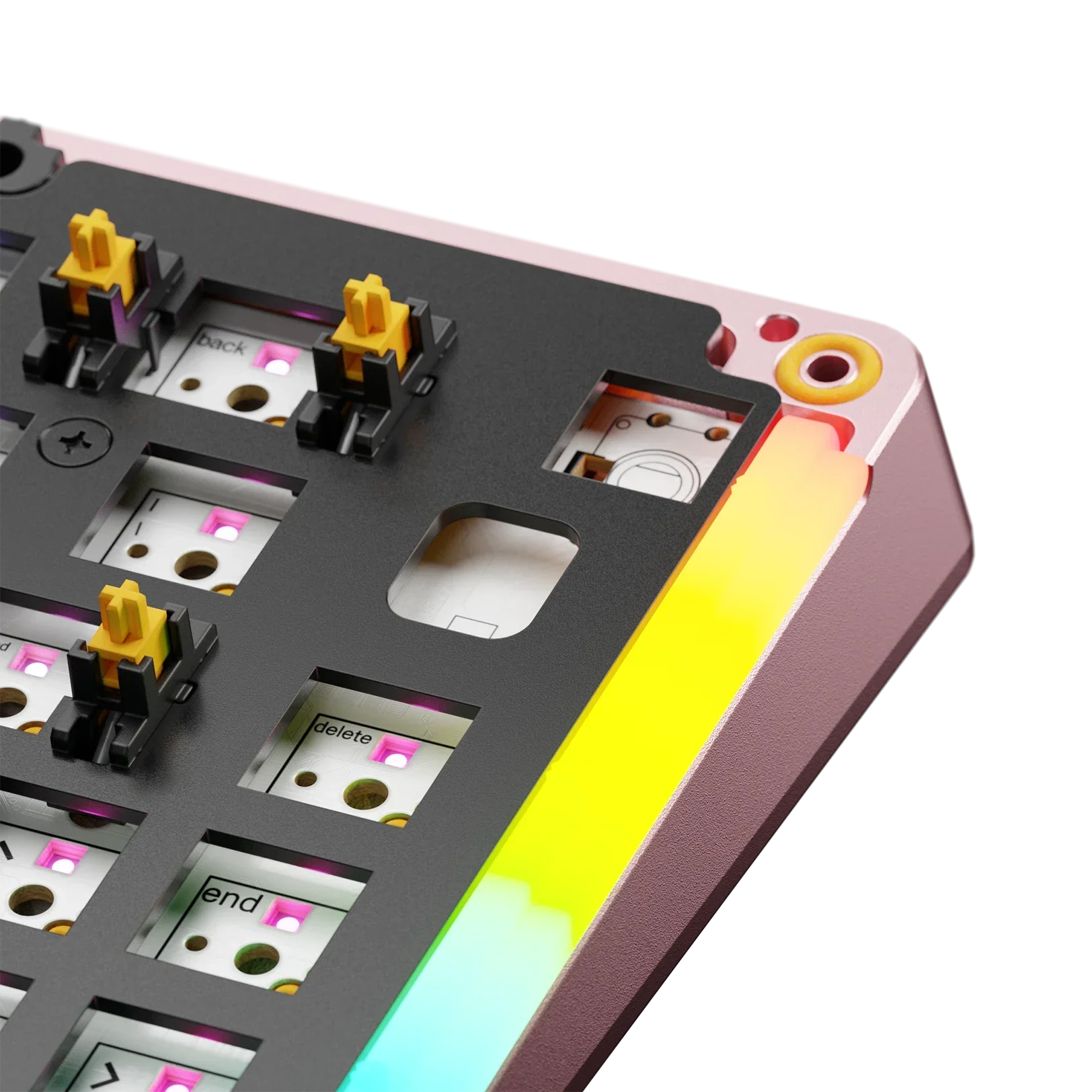 GMMK 3 Bottom Case Metal Arcade Pink 65 - Image 3