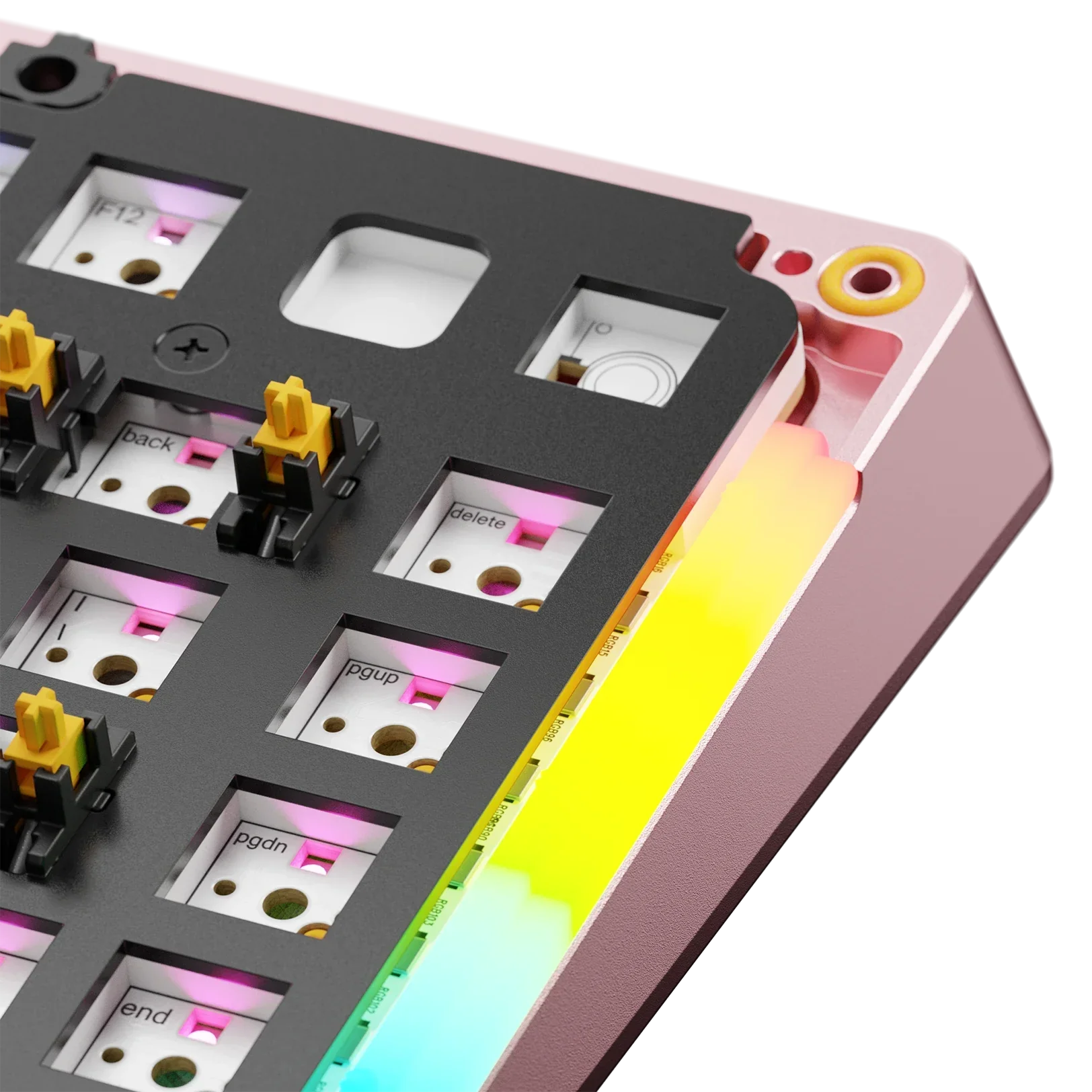 GMMK 3 Bottom Case Metal Arcade Pink 75 - Image 3