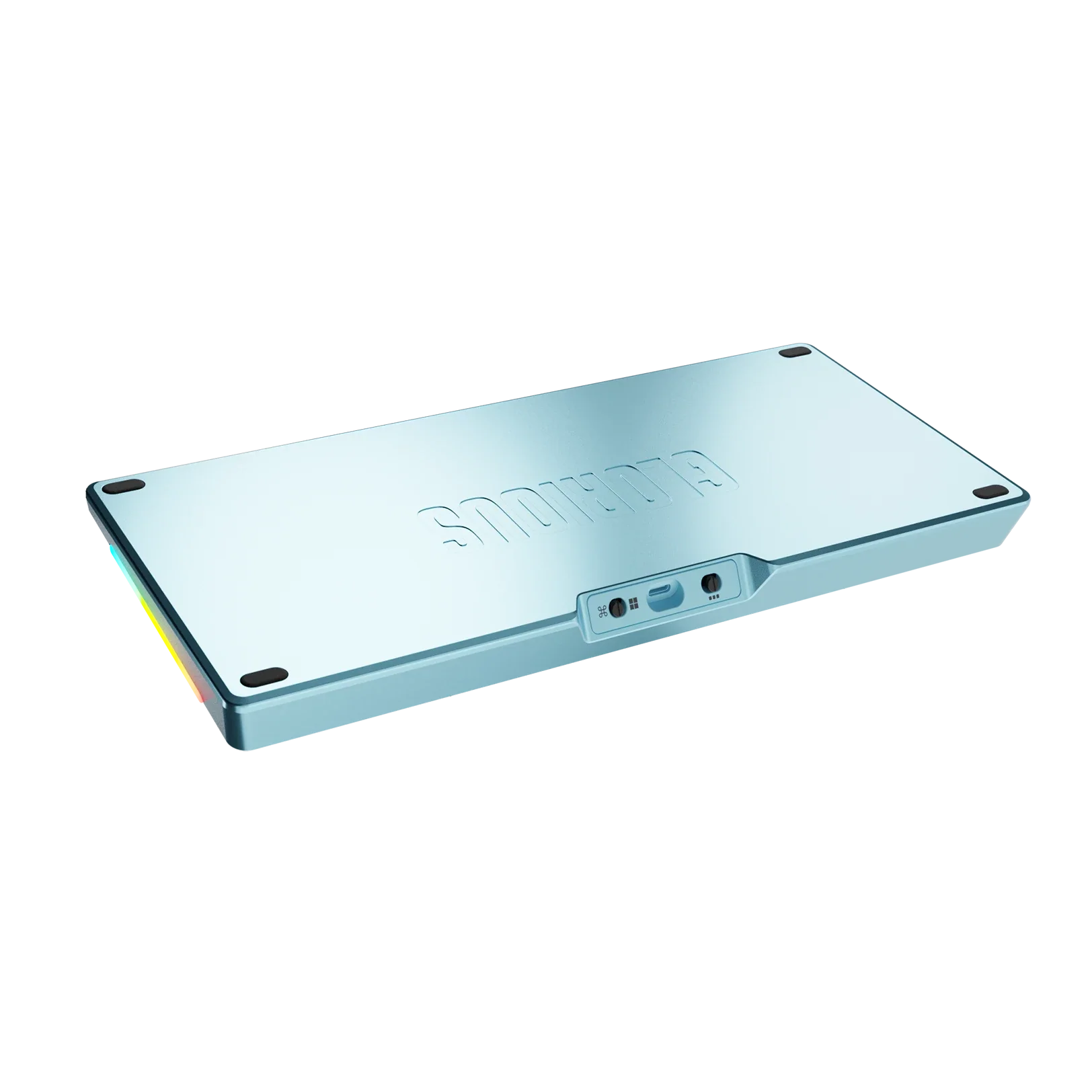 GMMK 3 Bottom Case Metal Arctic Blue 75