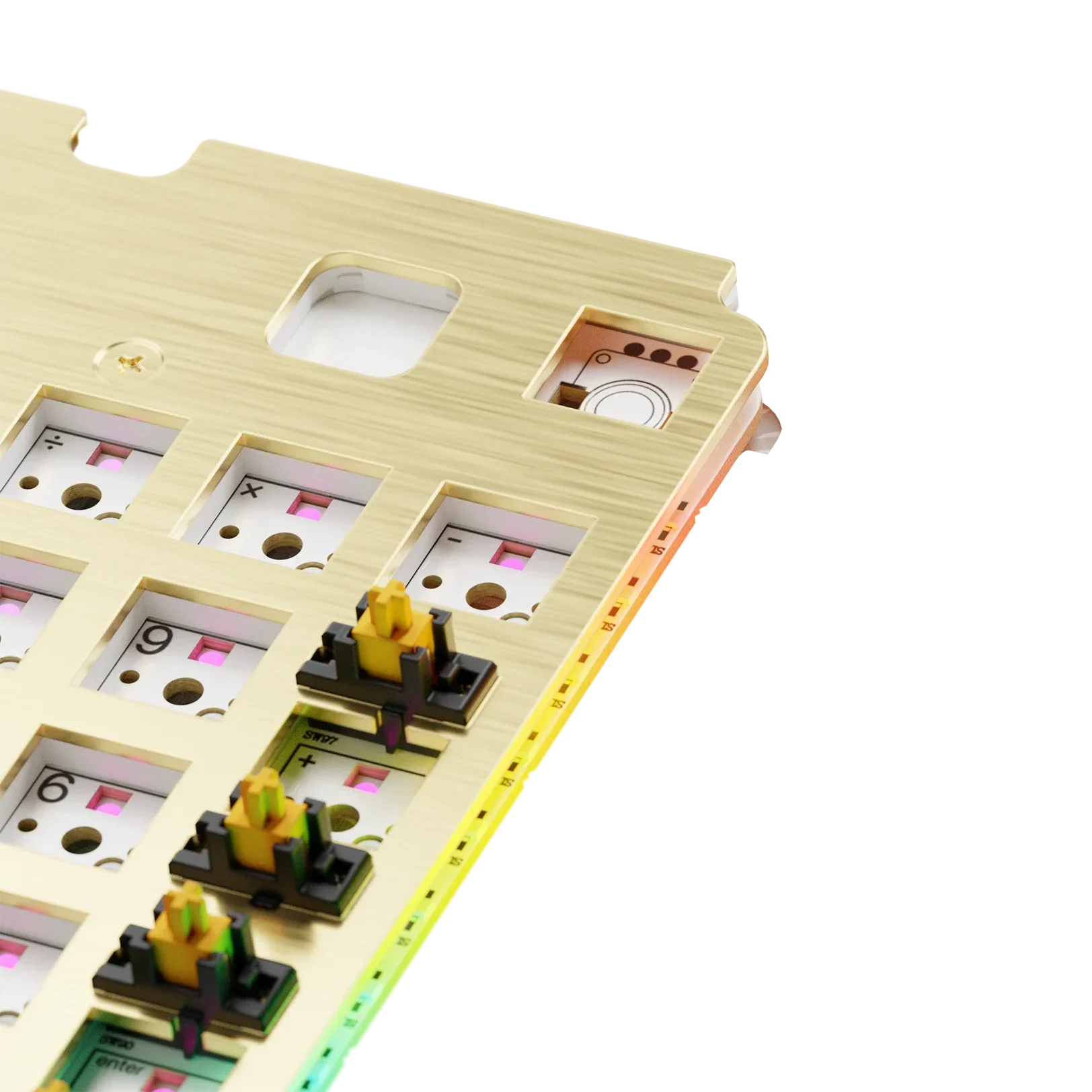 GMMK 3 Switch Plate 100% Brass ANSI - Image 2