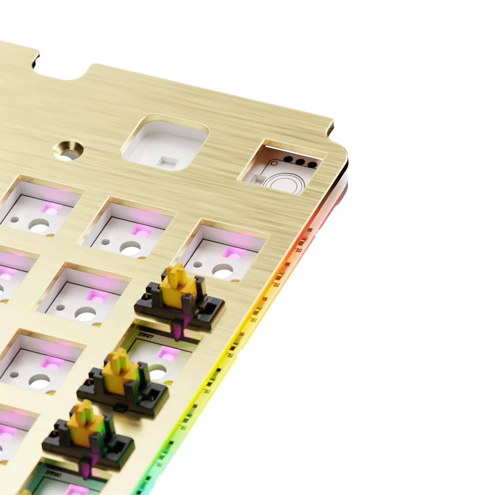 GMMK 3 Switch Plate 100% Brass ISO - Image 2