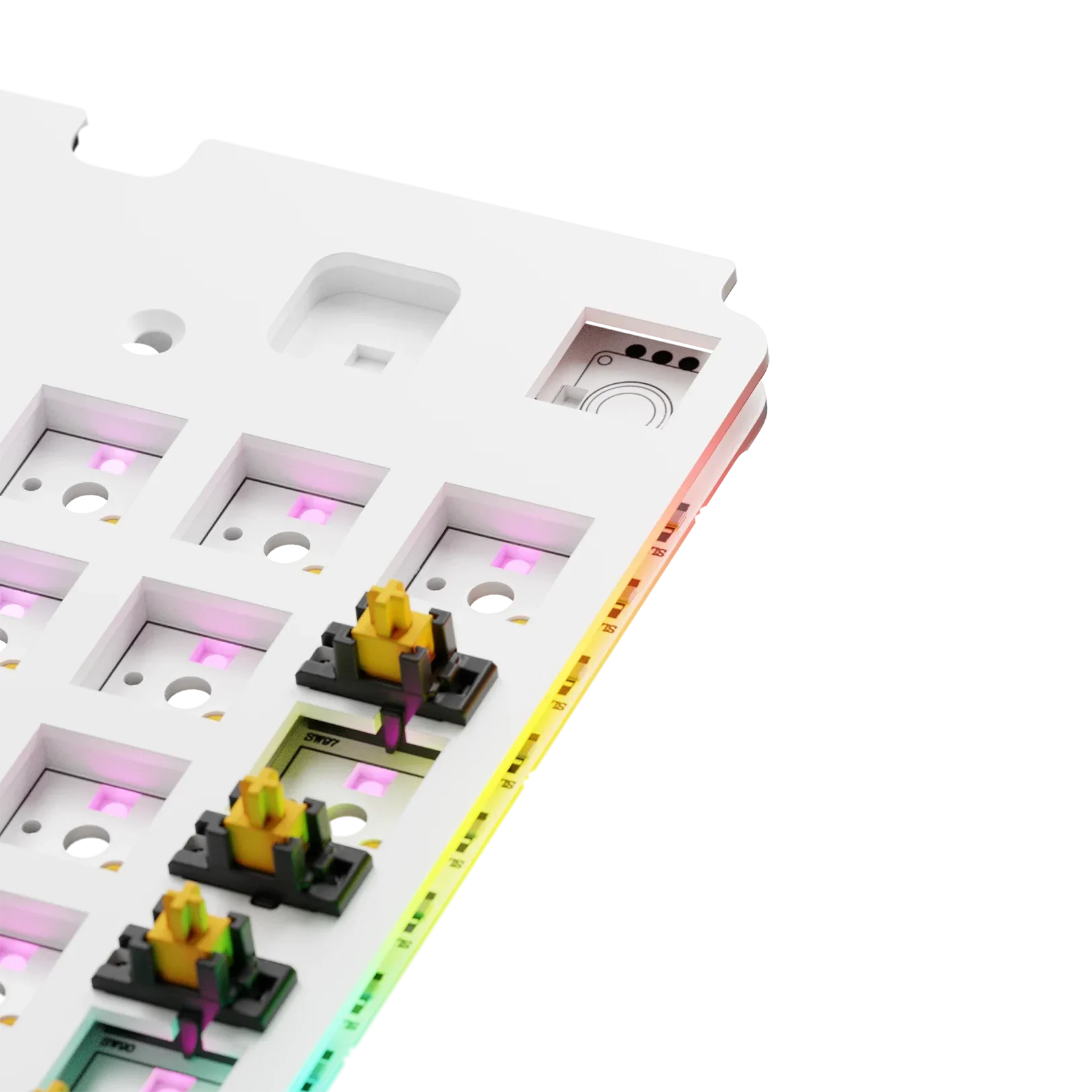 GMMK 3 Switch Plate 100% FR4 White ISO - Image 2