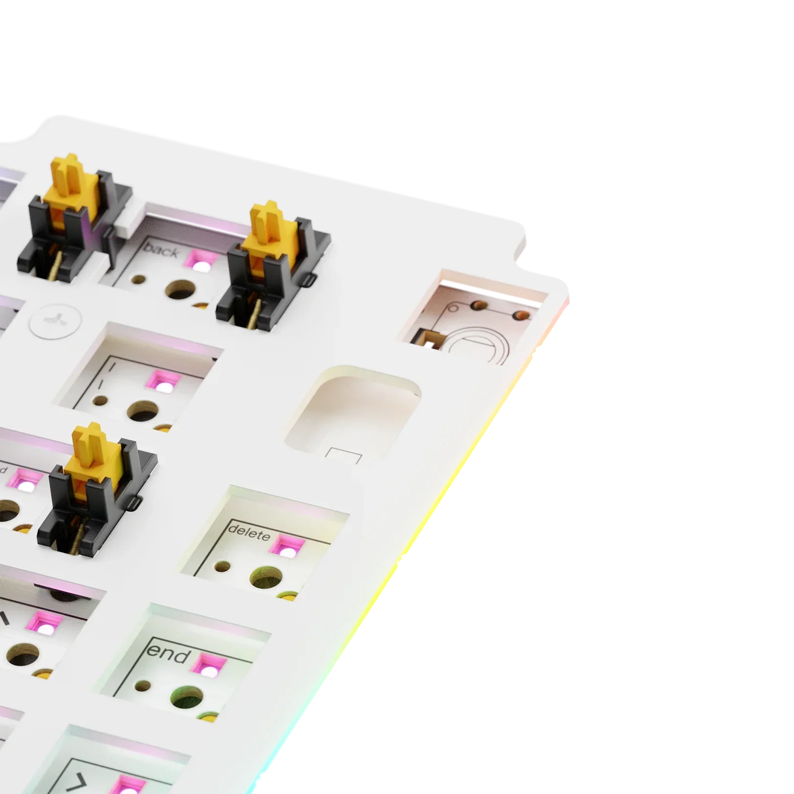GMMK 3 Switch Plate 65% FR4 White ANSI - Image 2