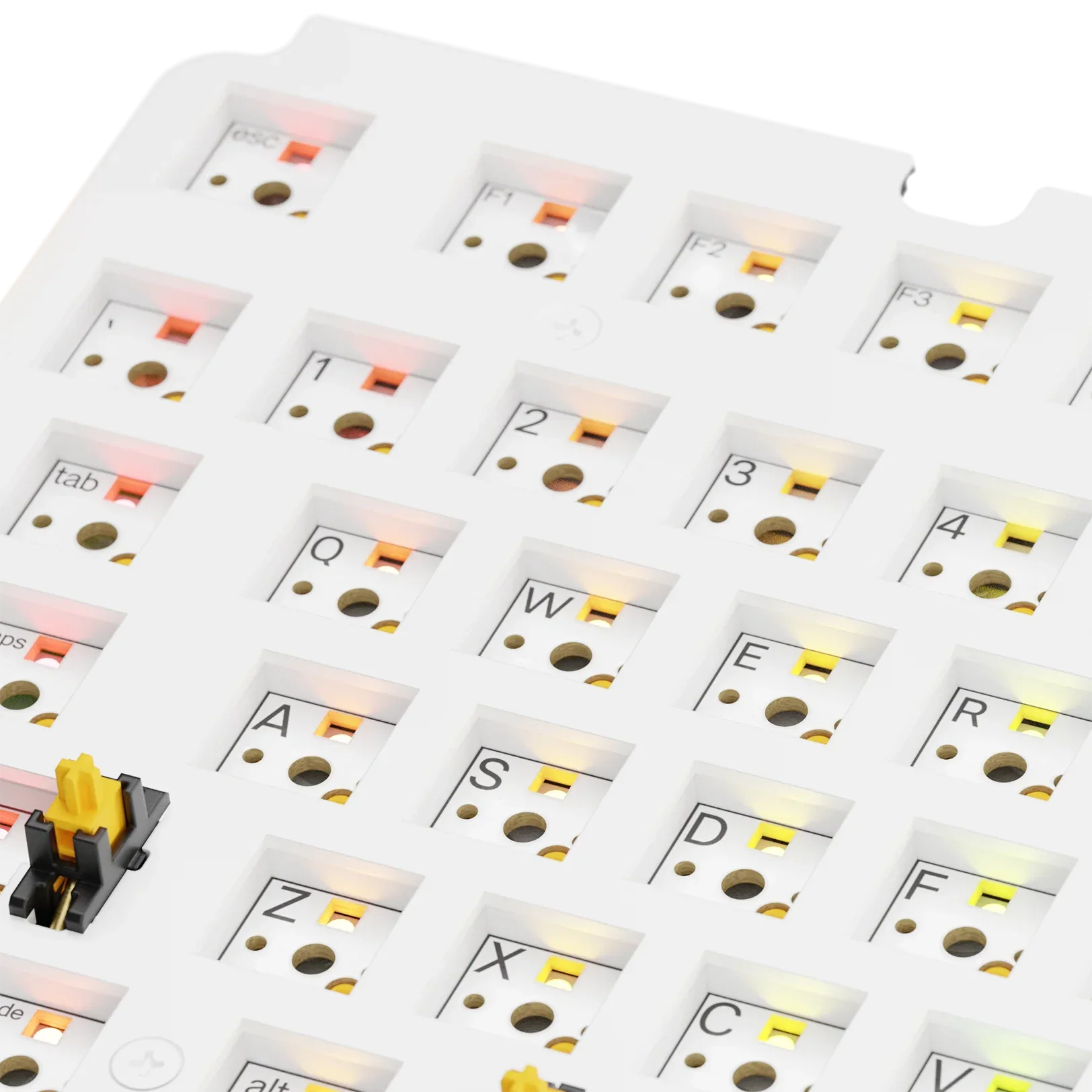GMMK 3 Switch Plate 75% FR4 White ANSI