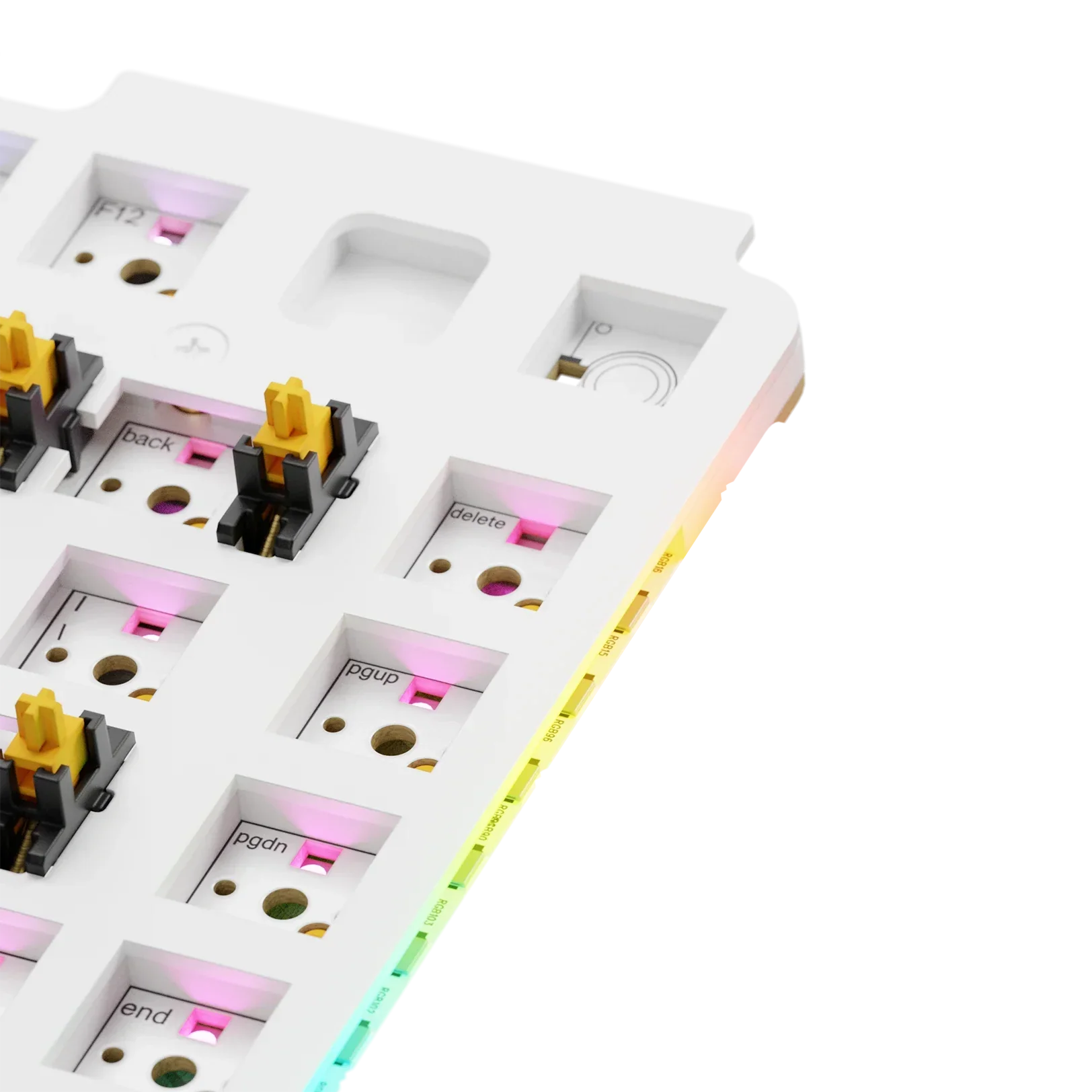 GMMK 3 Switch Plate 75% FR4 White ANSI - Image 2
