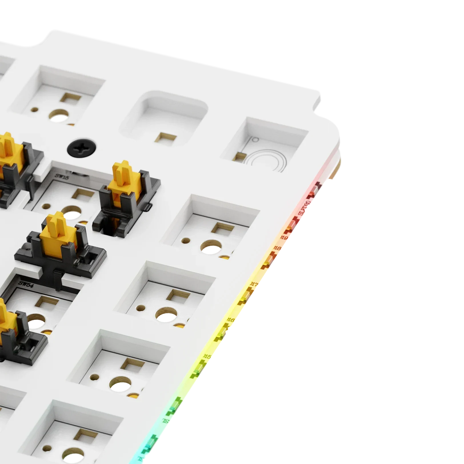 GMMK 3 Switch Plate 75% FR4 White ISO - Image 2