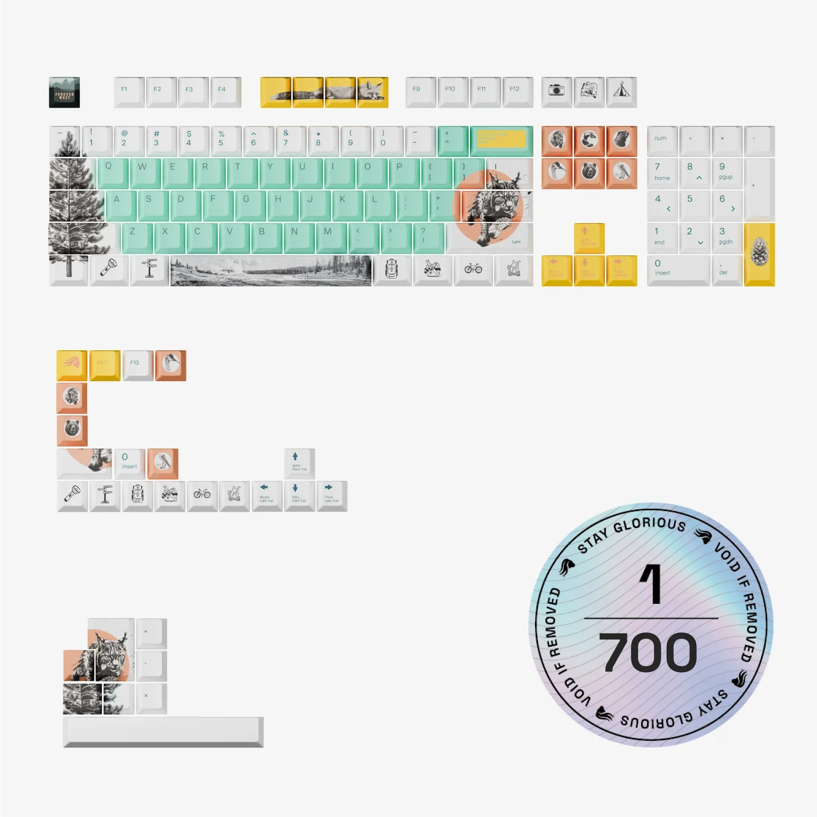 NPCA + Glorious GPBT National Parks Collection Keycaps - Image 21