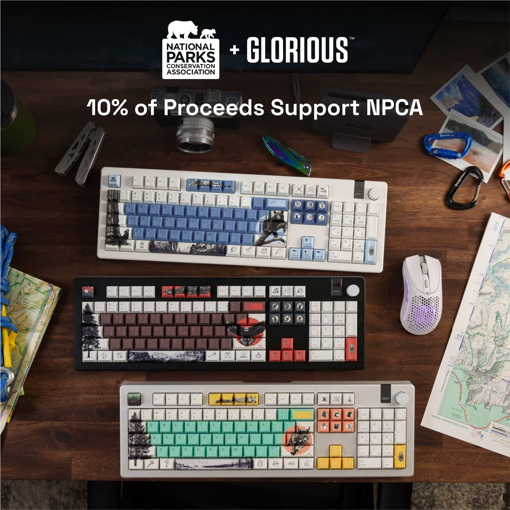 NPCA + Glorious GPBT National Parks Collection Keycaps - Image 9