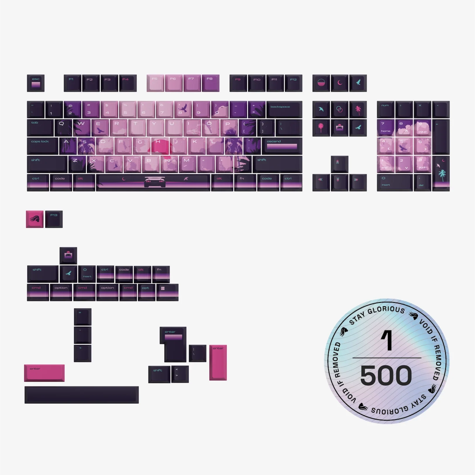 GPBT Synth Sunset Keycaps - Image 6