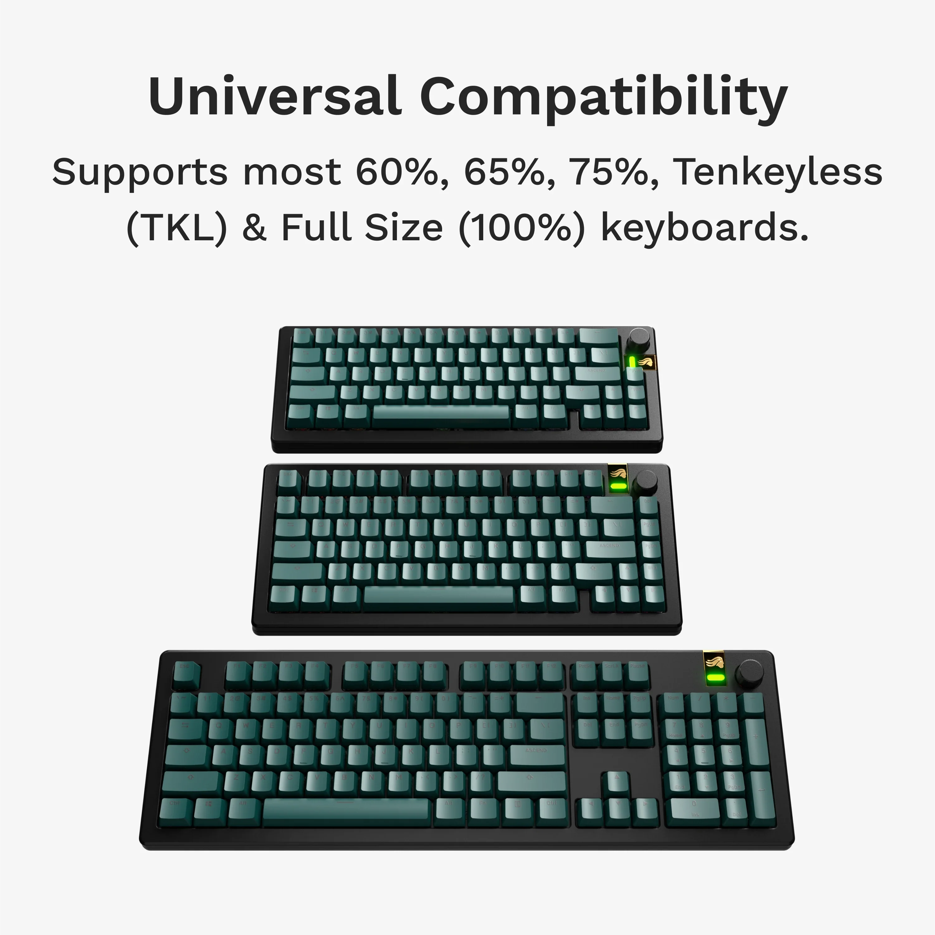 GPBT Totem Green Basics Keycaps - Image 4
