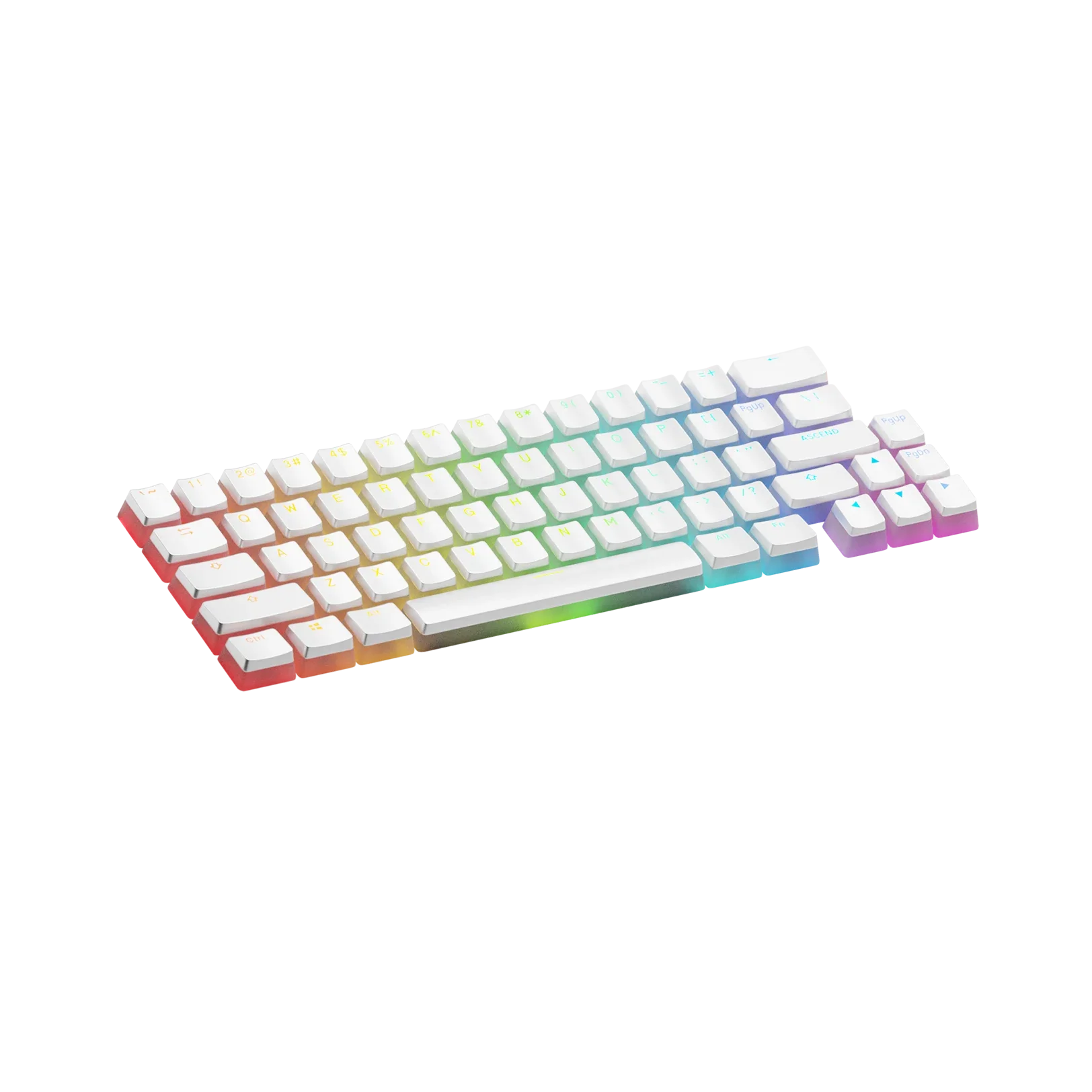 Keycaps Aura V3 White US