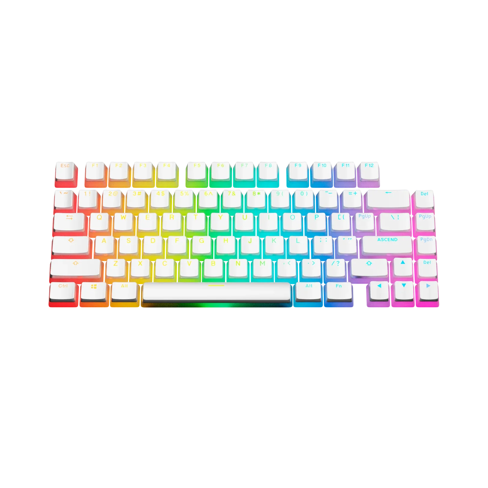 Keycaps Aura V3 White US - Image 12