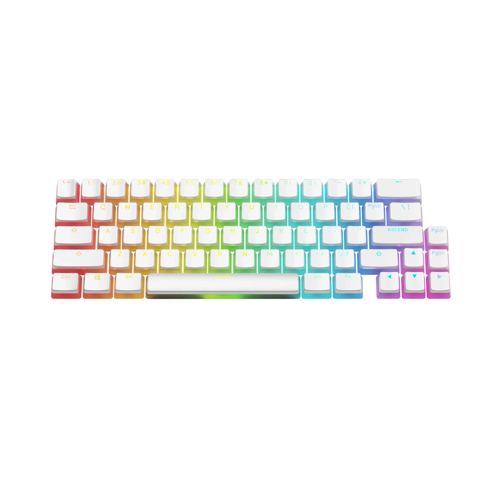 Keycaps Aura V3 White US - Image 2