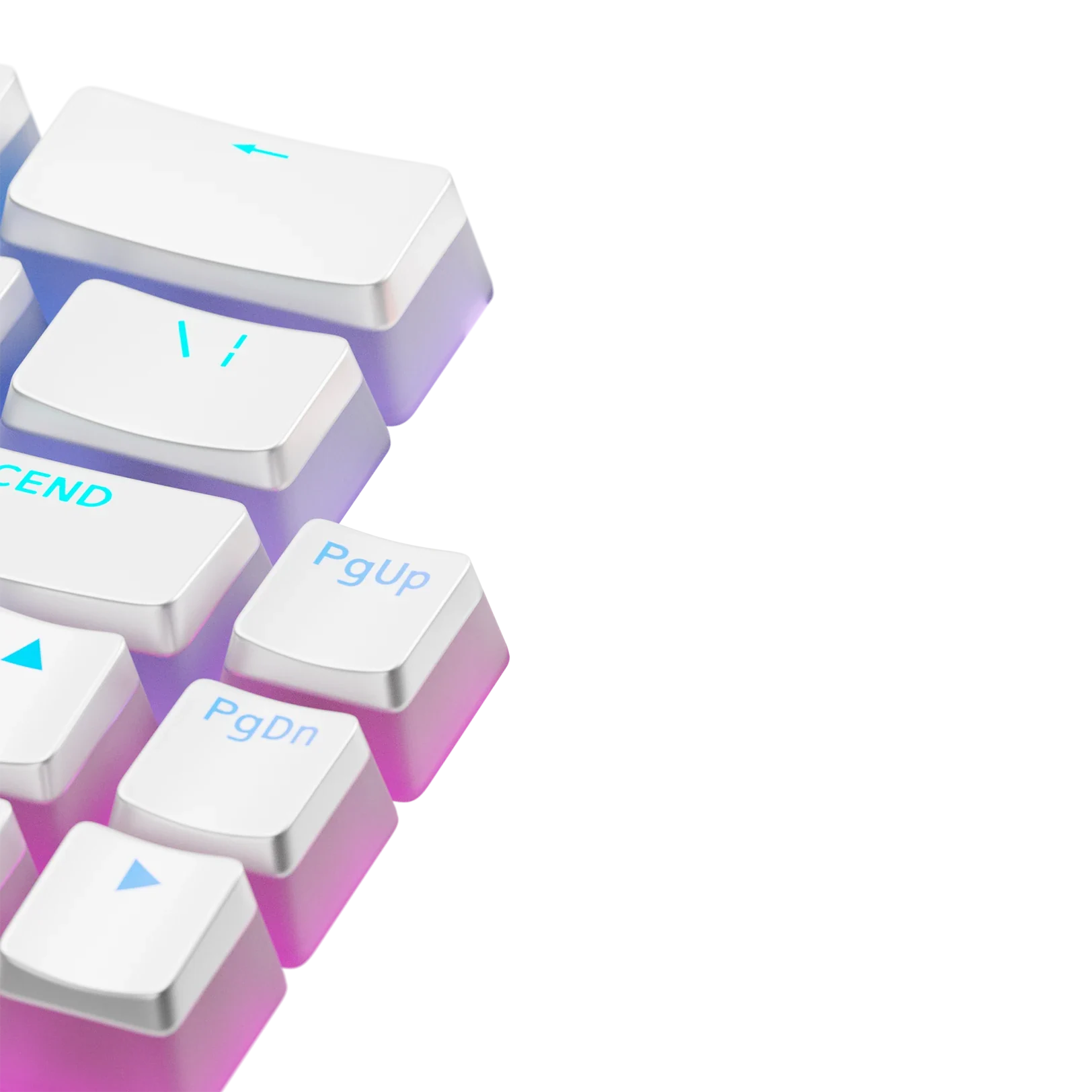 Keycaps Aura V3 White US - Image 4