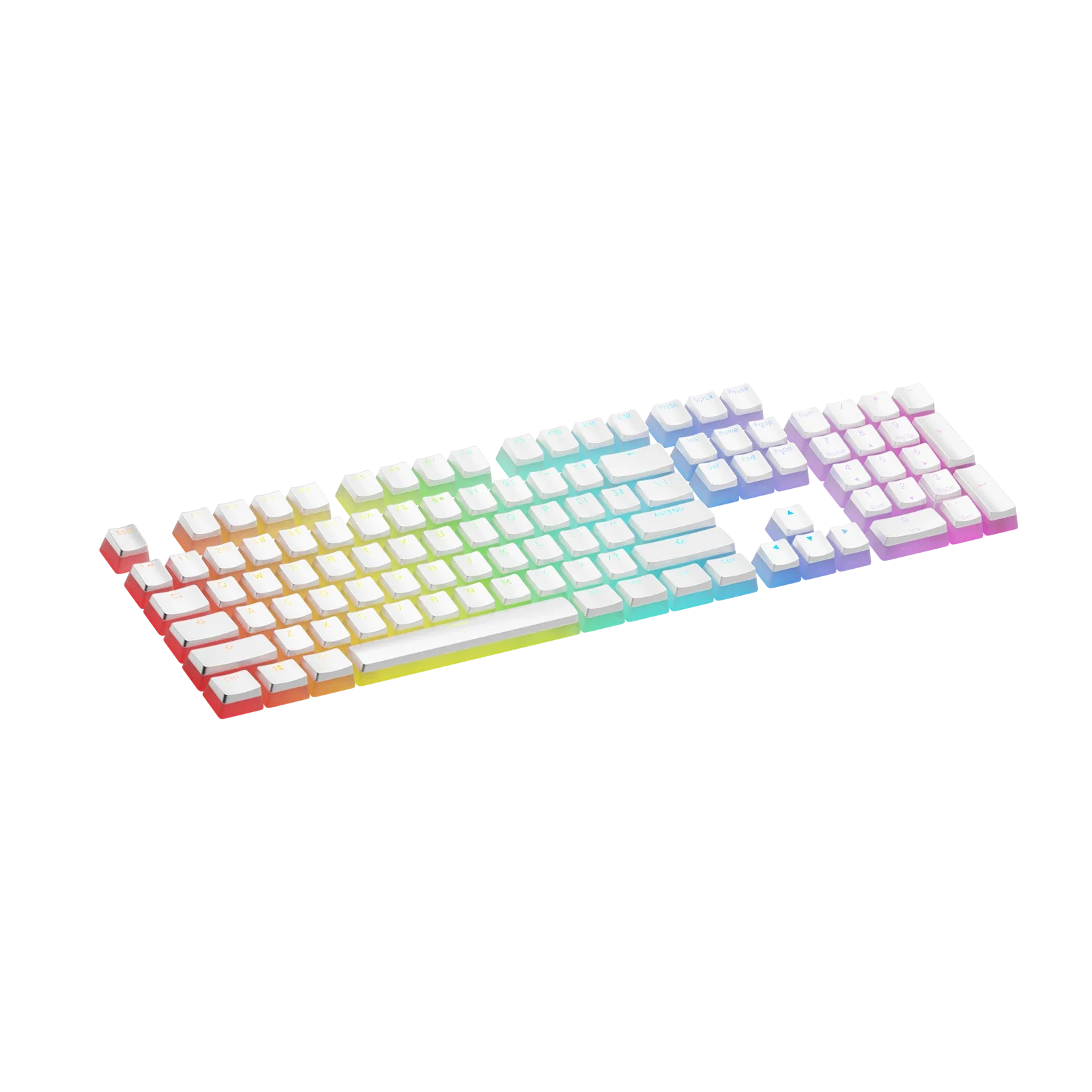 Keycaps Aura V3 White US - Image 6