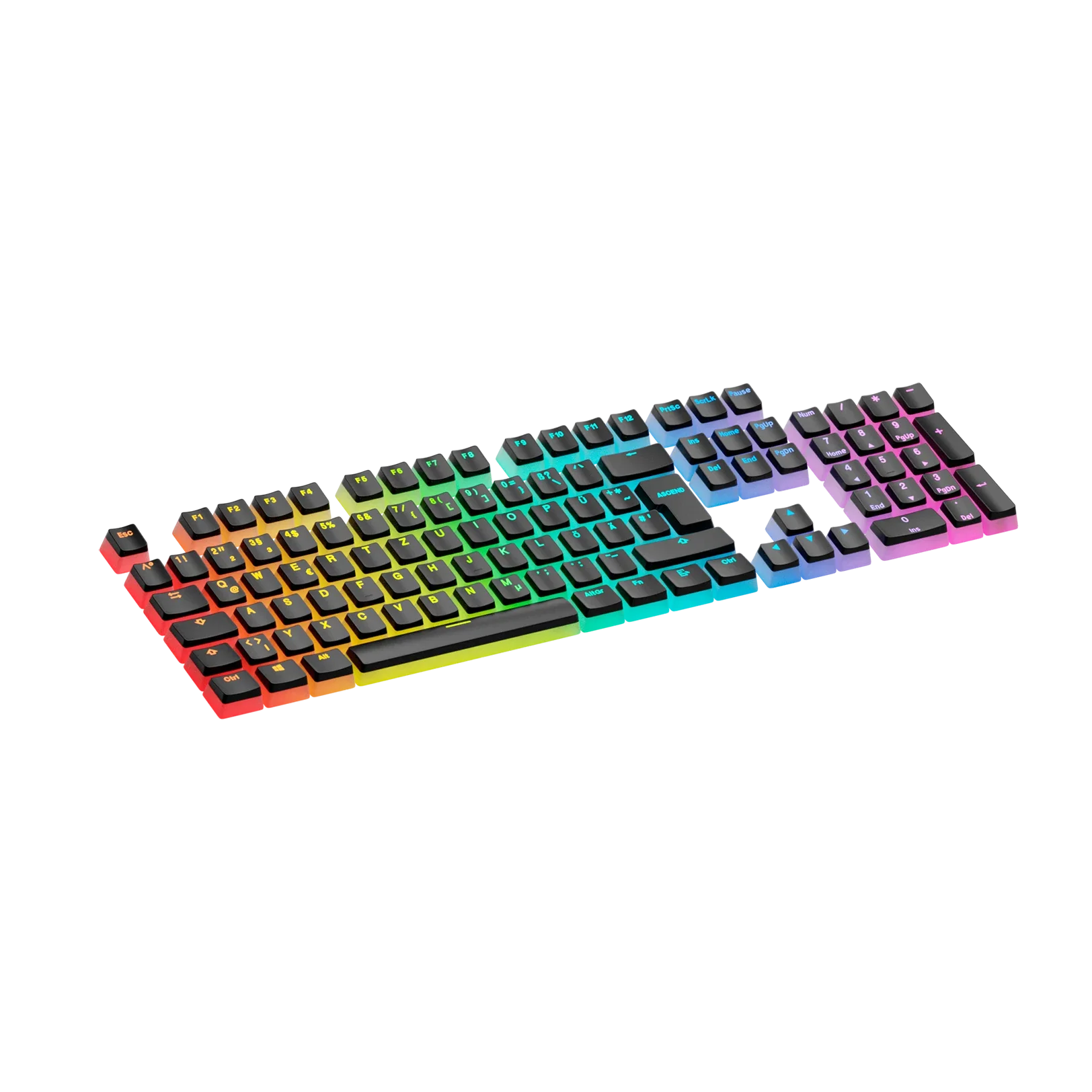 Keycaps Aura V3 Black DE