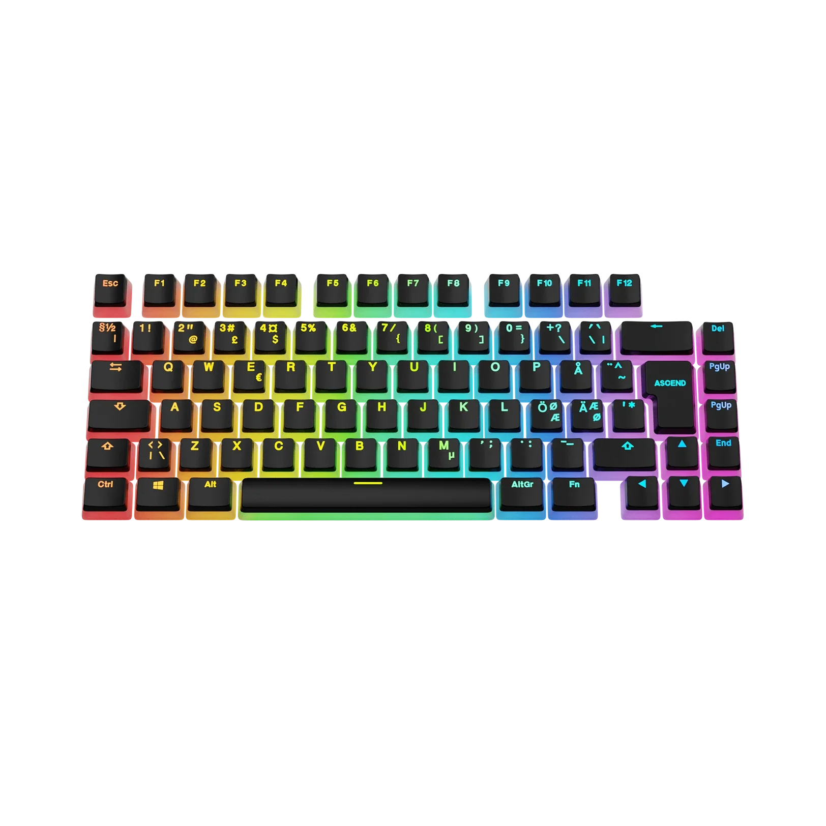 Keycaps Aura V3 Black ND - Image 12