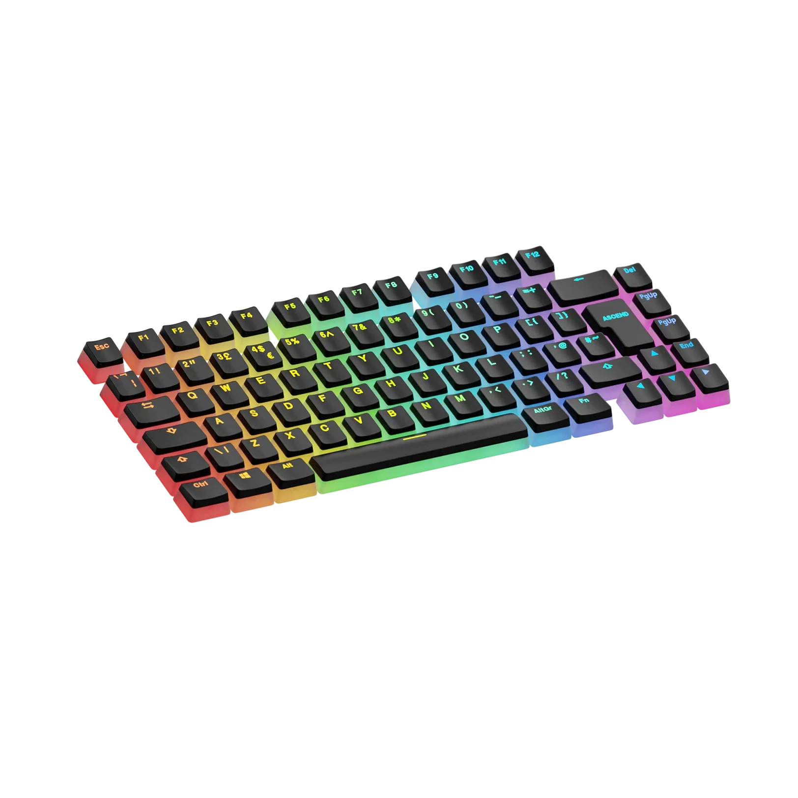 Keycaps Aura V3 Black UK - Image 11