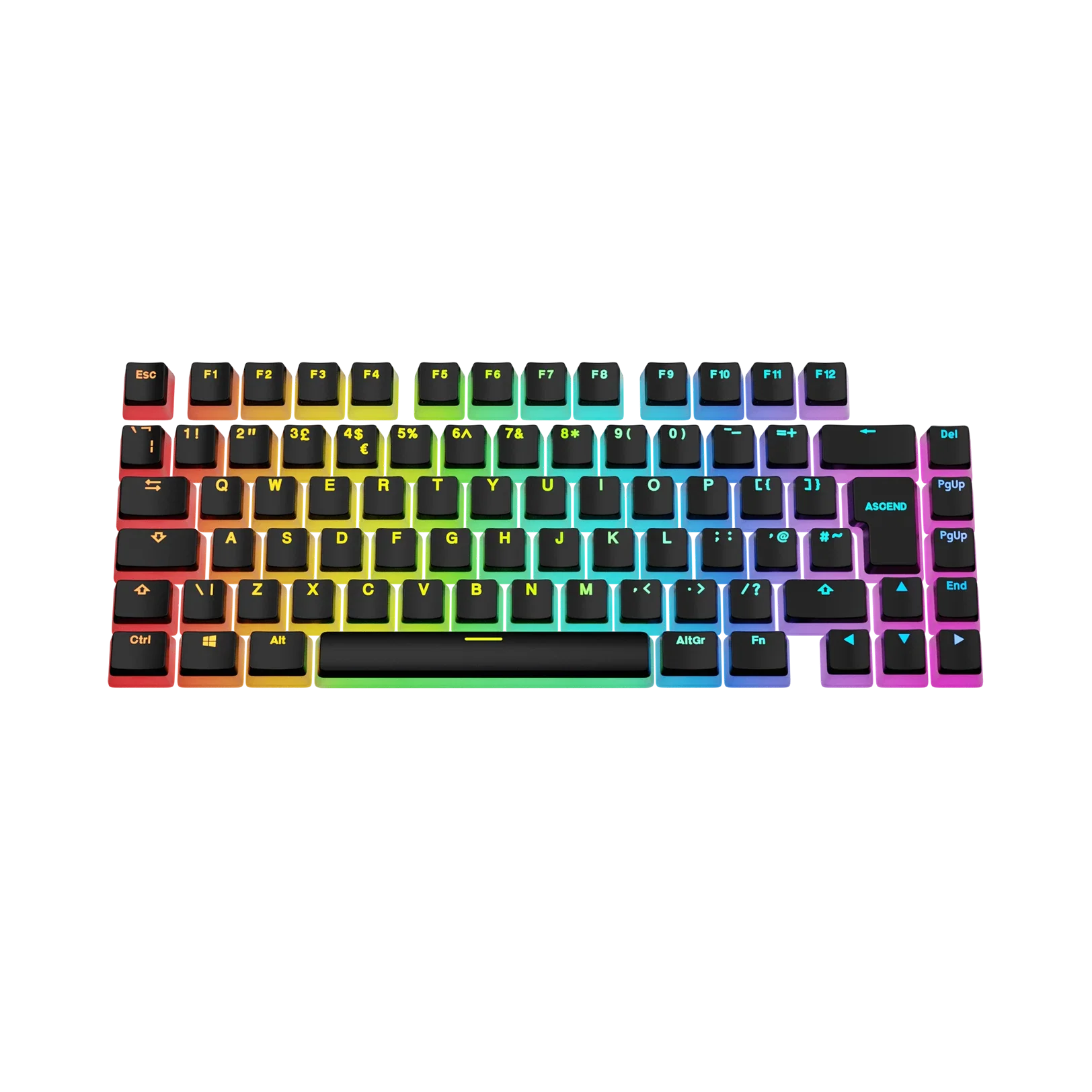 Keycaps Aura V3 Black UK - Image 12