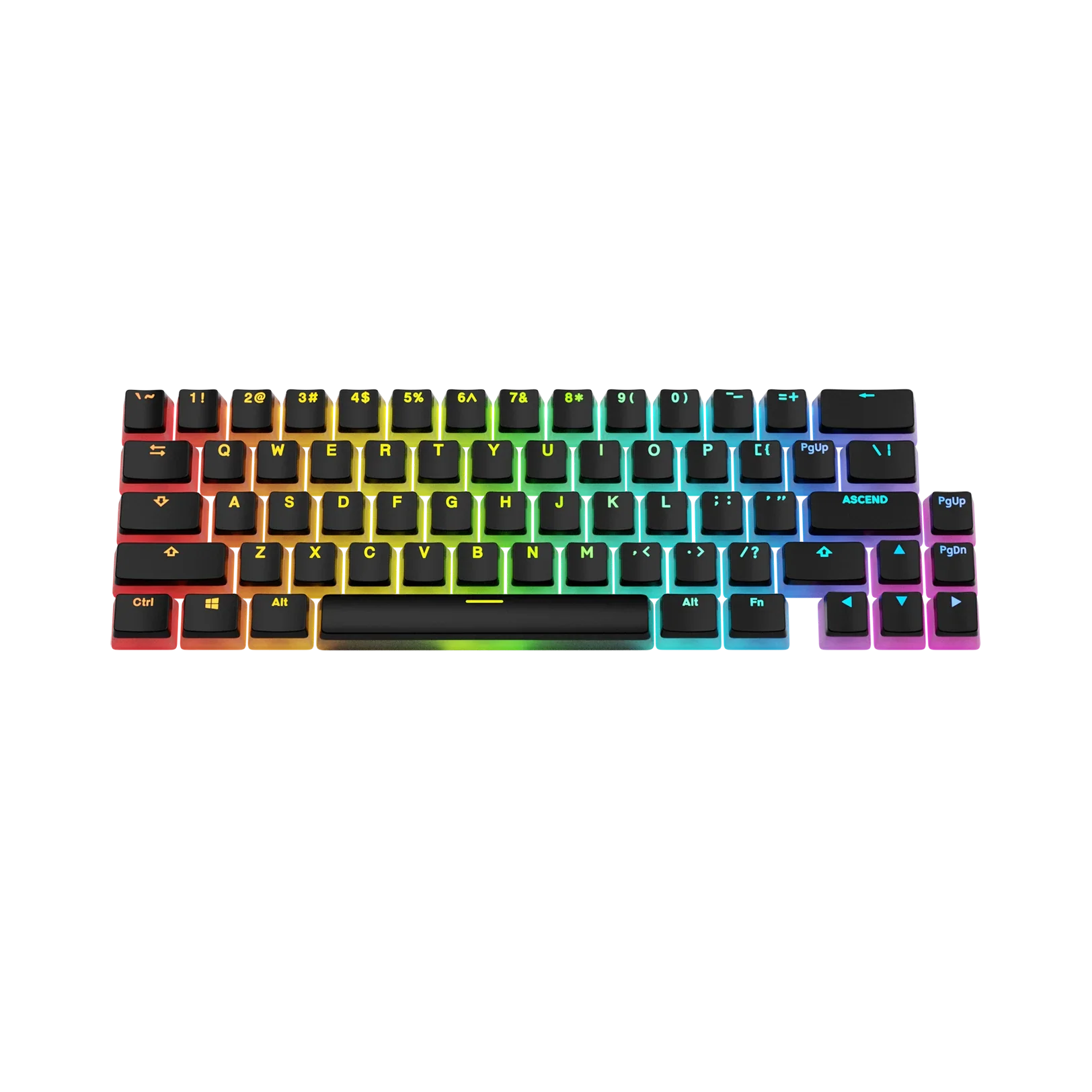 Keycaps Aura V3 Black US - Image 2