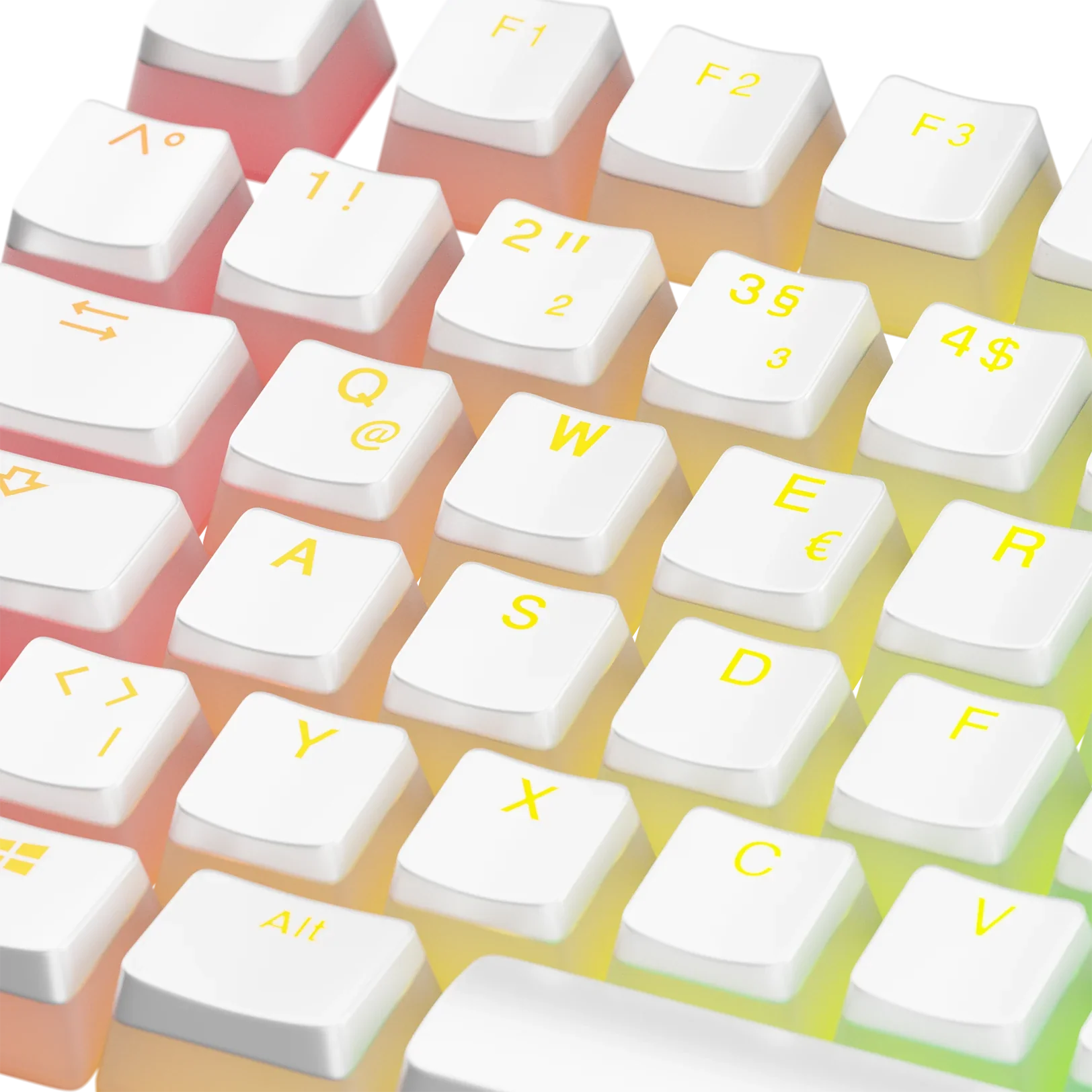 Keycaps Aura V3 White DE - Image 15