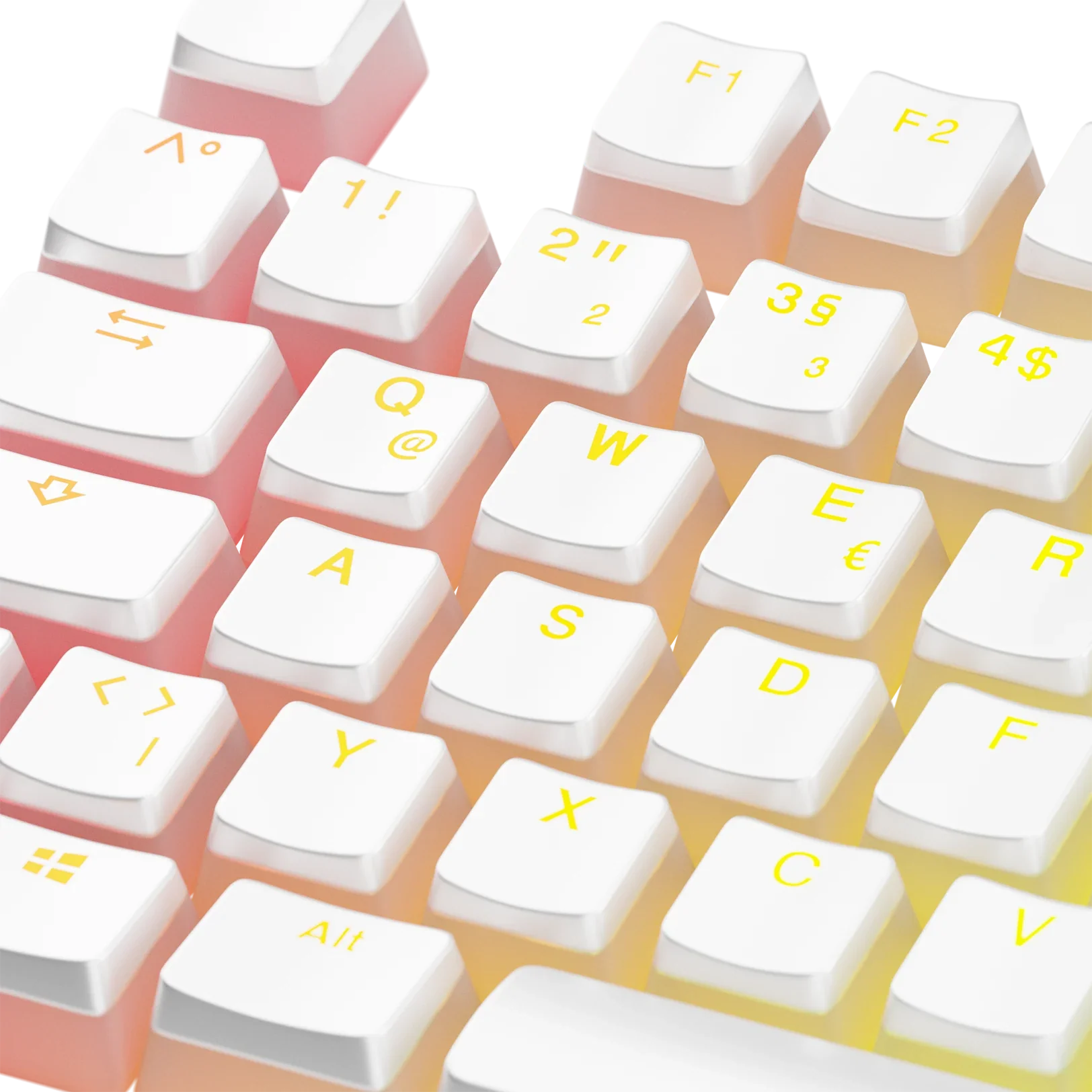 Keycaps Aura V3 White DE - Image 5