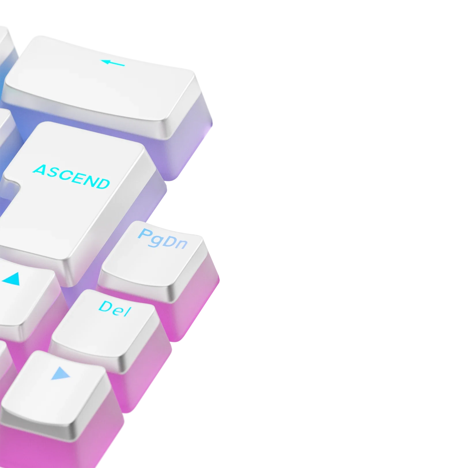 Keycaps Aura V3 White DE - Image 9