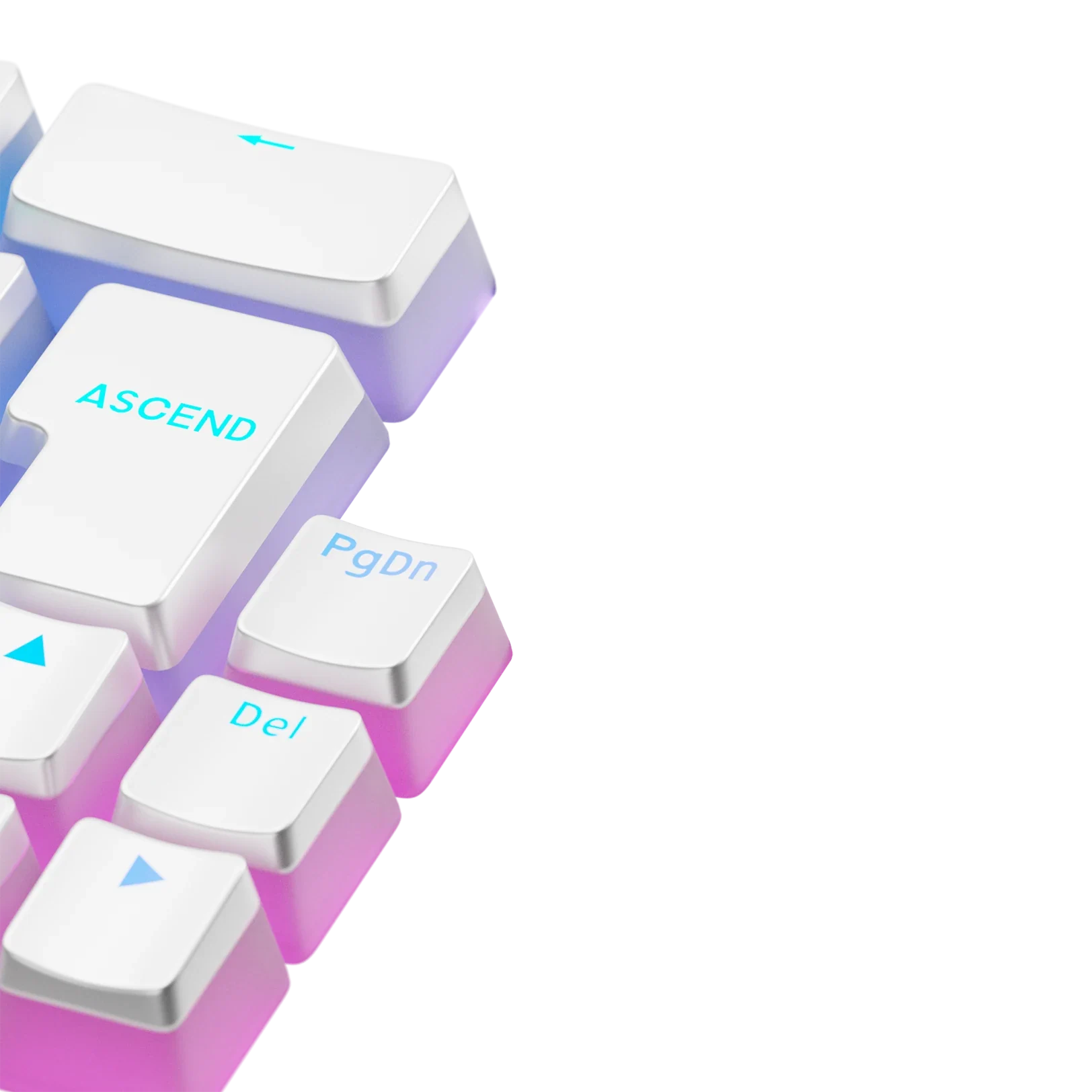 Keycaps Aura V3 White FR - Image 9