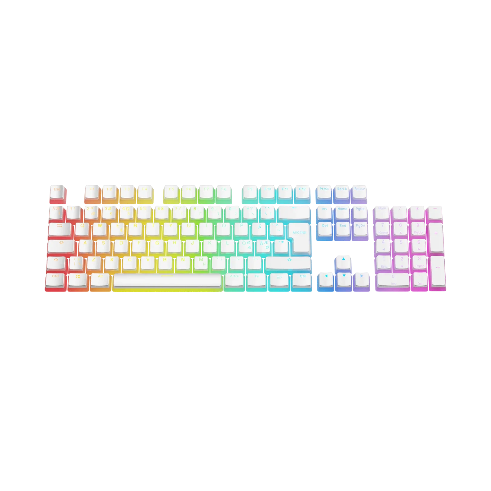 Keycaps Aura V3 White ND - Image 2