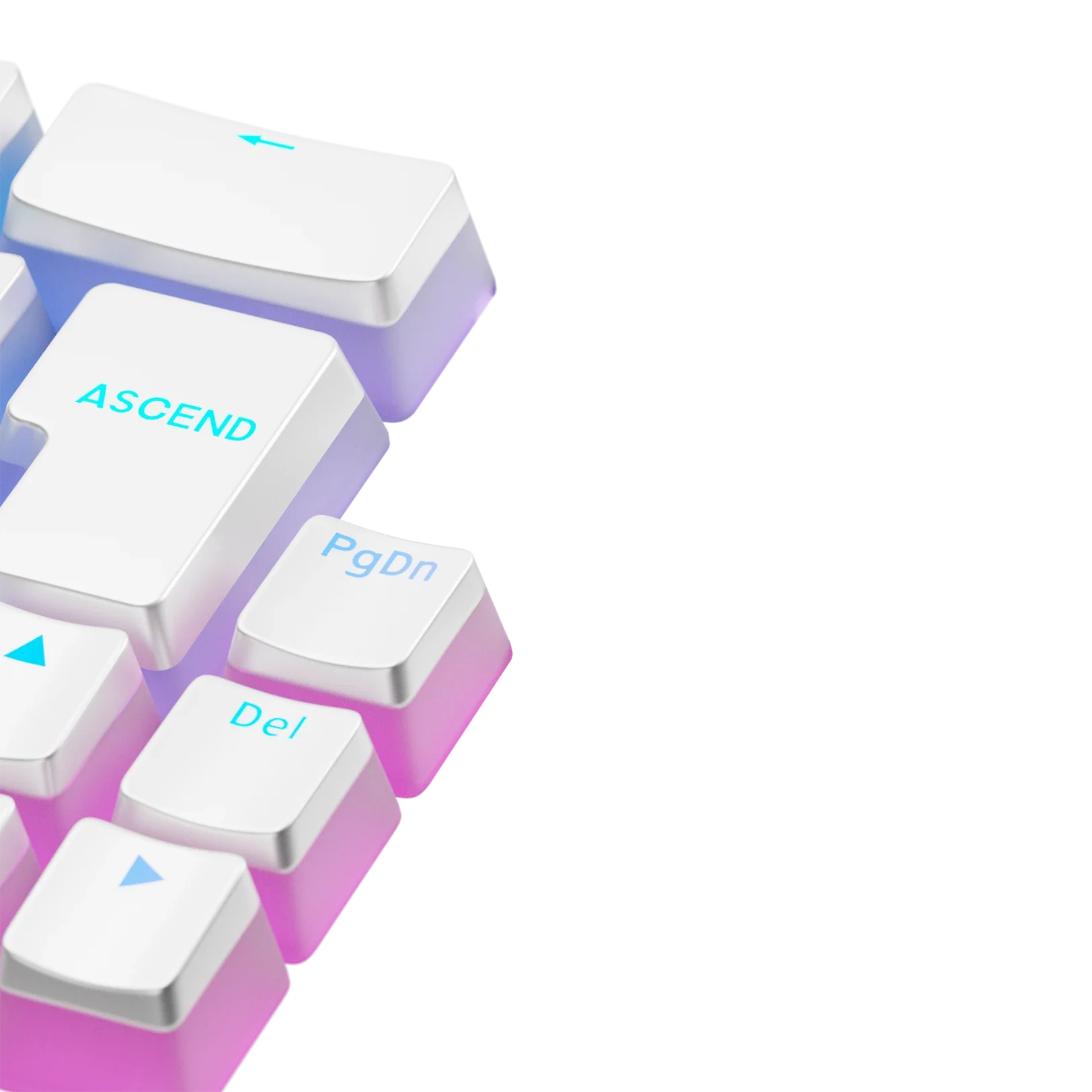 Keycaps Aura V3 White ND - Image 9