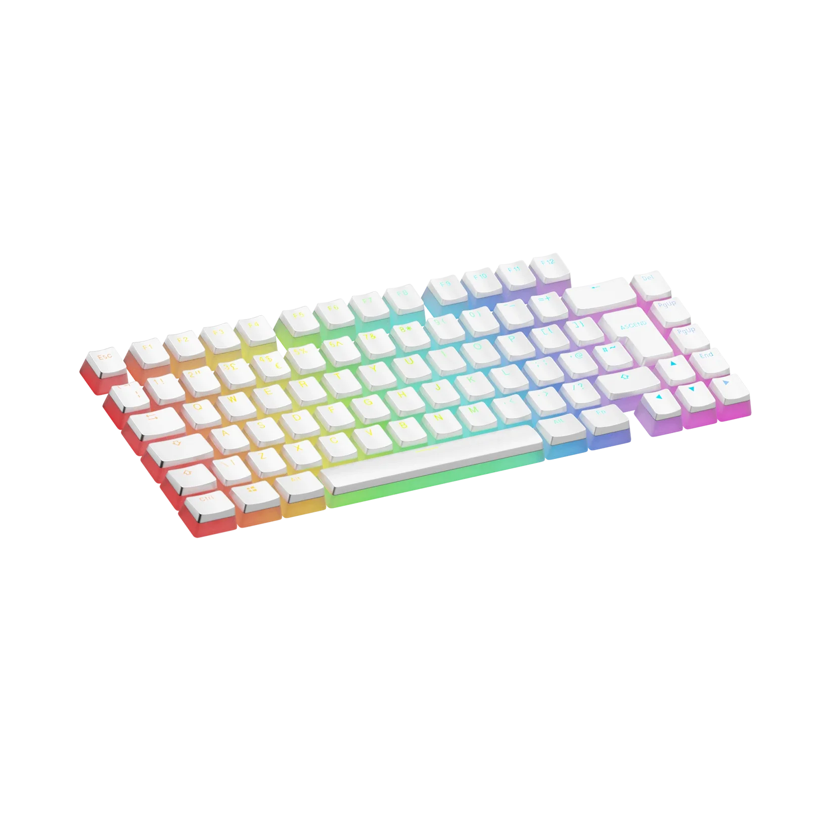 Keycaps Aura V3 White UK - Image 11