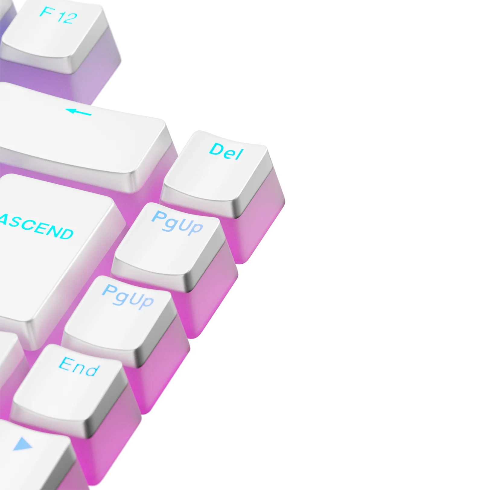 Keycaps Aura V3 White UK - Image 14