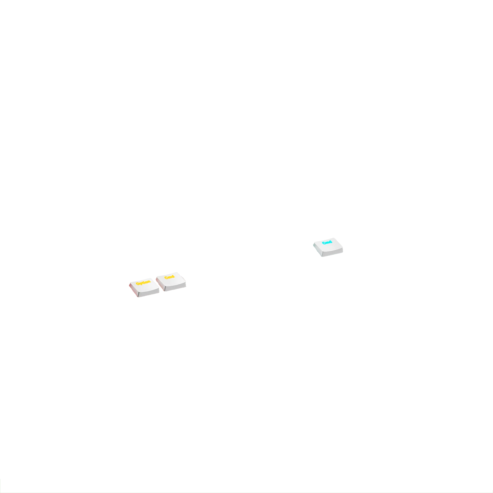 Keycaps Aura V3 White UK - Image 16