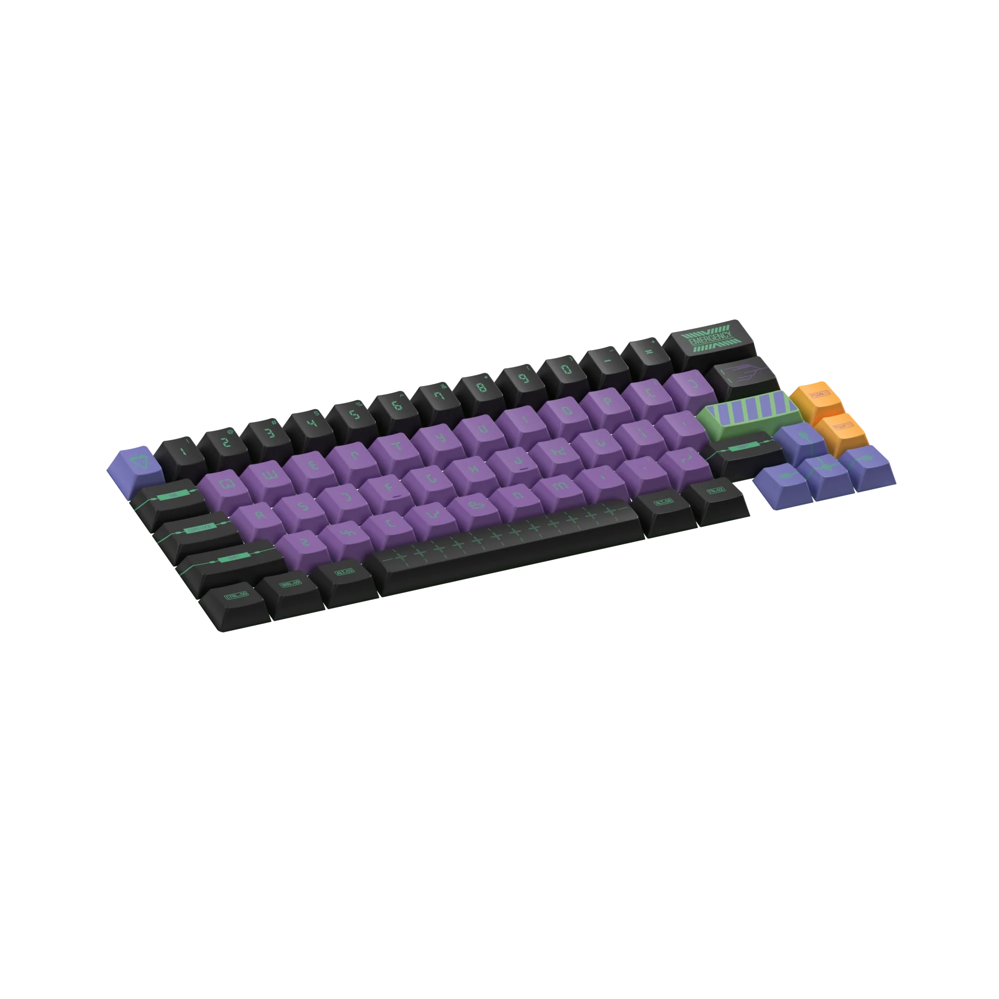 Keycaps Zero One US