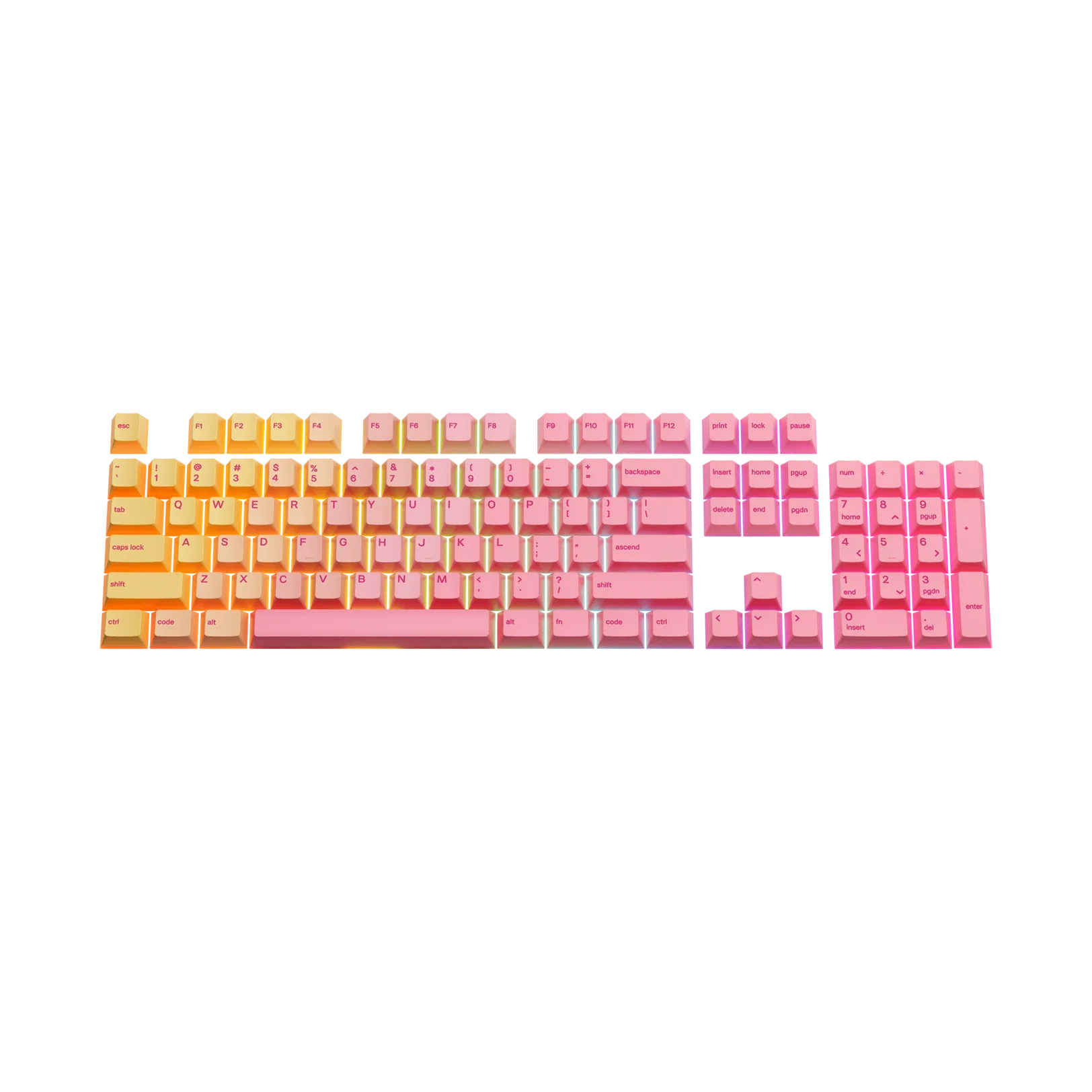 Keycaps Grapefruit US - Image 4